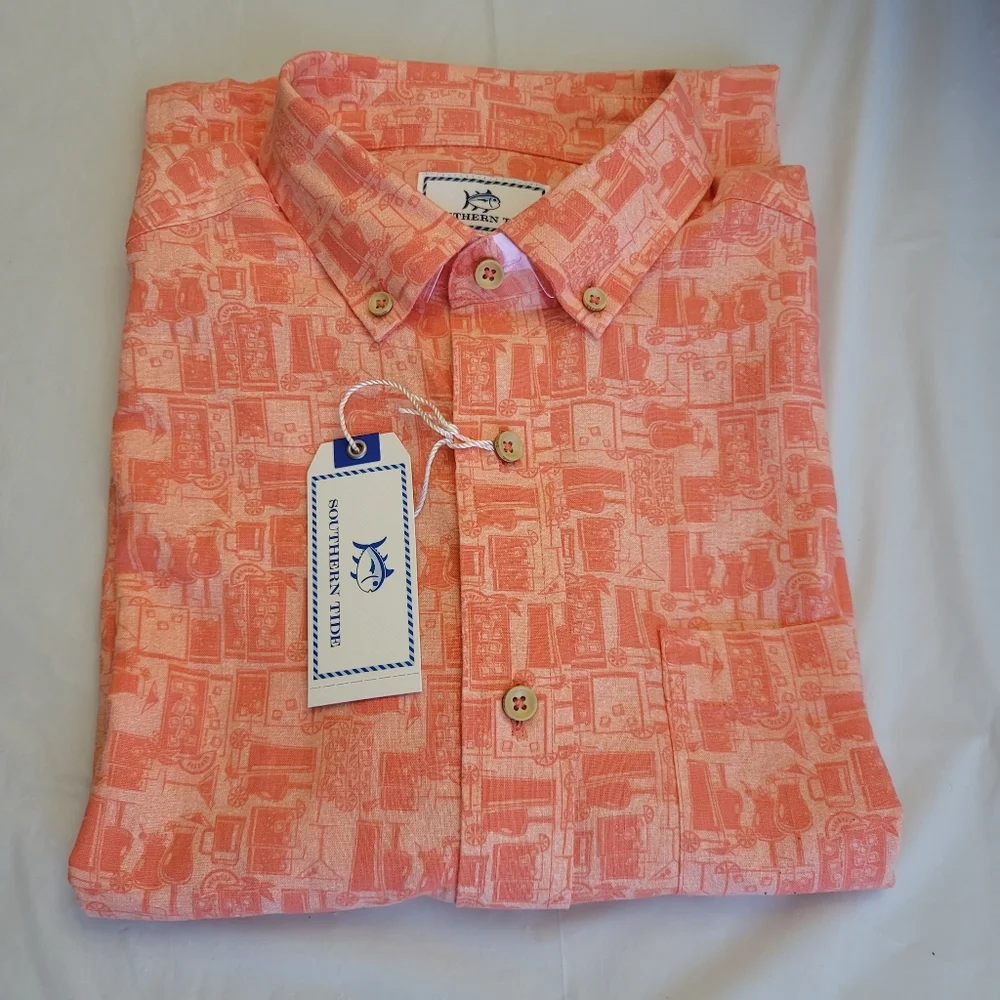 Southern Tide Happy Hour Sportshirt - Picture 5 of 7